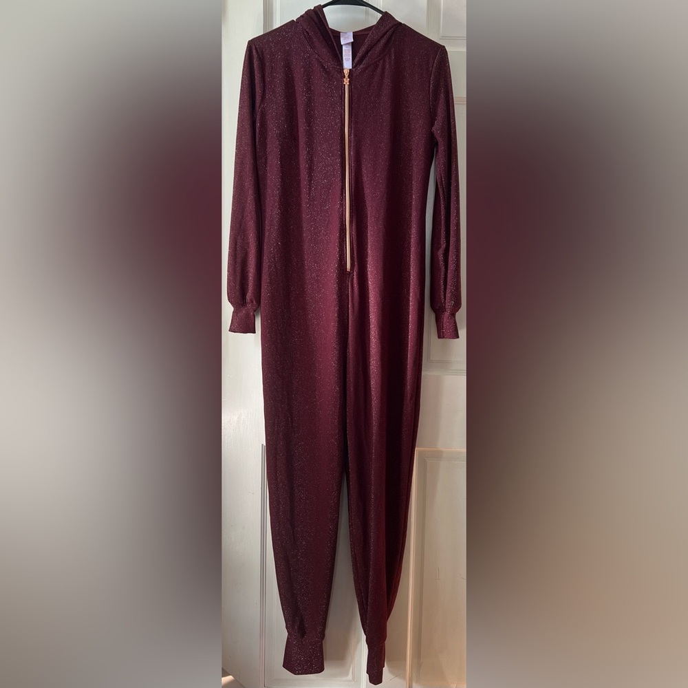 Savage X Fenty Glittering Burgundy Top